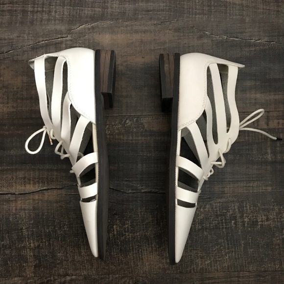 Forever 21 white sandals-worn once! - Picture 3 of 5